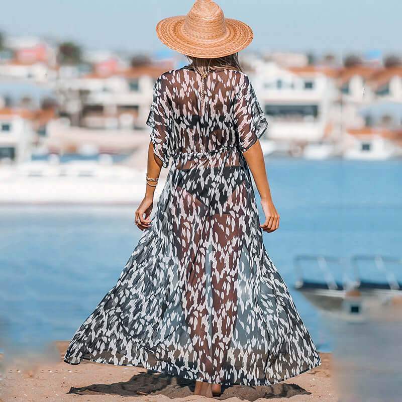 Beach Dress Women's Casual Holiday Floral Print - GlowTrendVibe - - Beach Dress Women's Casual Holiday Floral Print -
