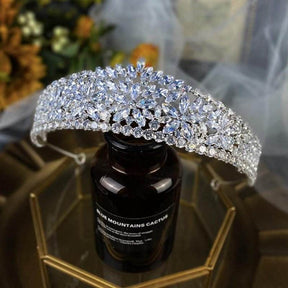 Luxury New Queen's Zircon Crown Jewelry - GlowTrendVibe - - Luxury New Queen's Zircon Crown Jewelry - 