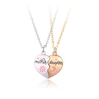Mother Daughter Heart Pendant Necklace Set - Stylish Mother's Day Gift - GlowTrendVibe - - Mother Daughter Heart Pendant Necklace Set - Stylish Mother's Day Gift - Jewellery, Mother, Mother day