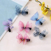 Three-dimensional tulle butterfly hairpin jewelry - StylishShop