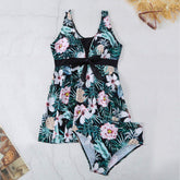 Women's V-neck Printed Split Bikini Swimsuit - StylishShop